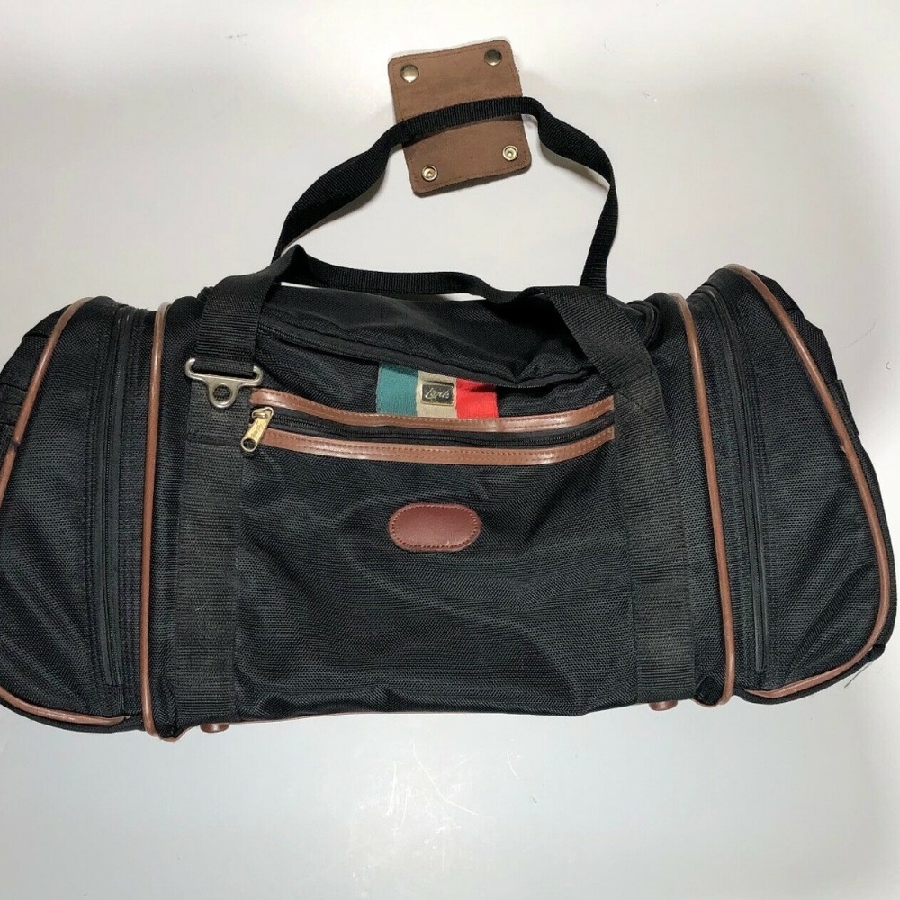 Vtg LARK Travel Duffle Bag Carry On Suitcase Lugga